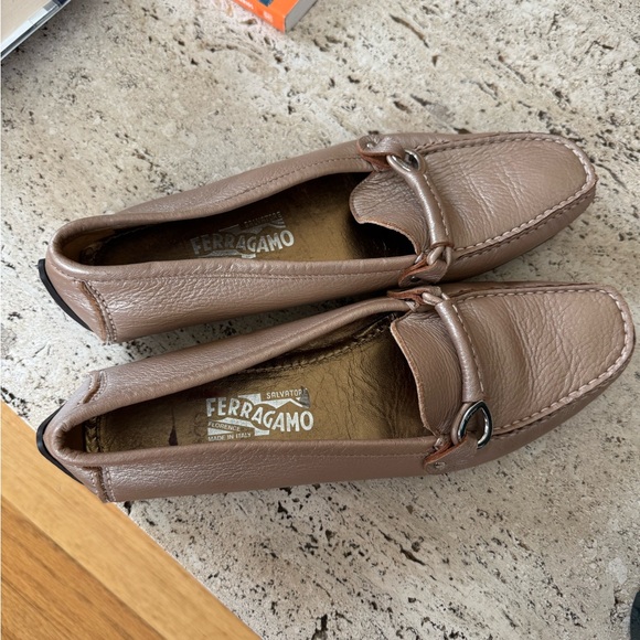 Salvatore Ferragamo Tan Leather Loafers - Picture 2 of 5
